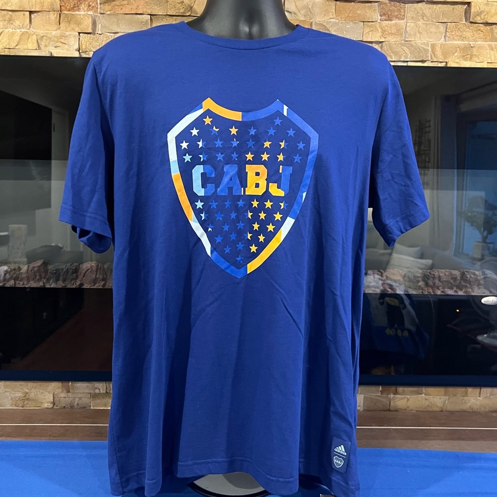 Original Adidas Boca Juniors T-shirt, size L, new with tags